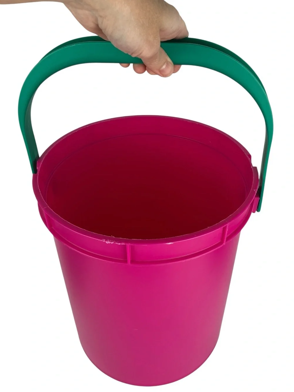 Retro 80s 90s Caboodles Round Large Shower Caddy Handled Bucket College Dorm